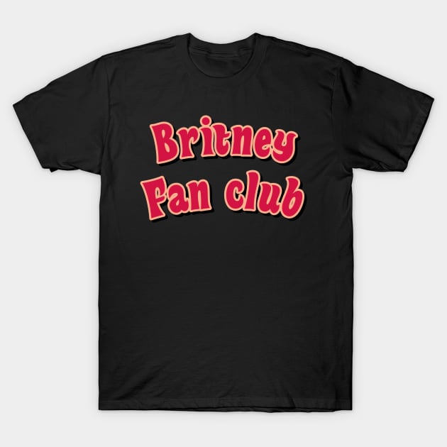 Britney fan club red T-Shirt by maoudraw